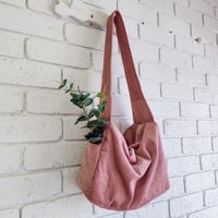 Image 2 of Dusty Pink Cord ~ Cozy Carry All Bag