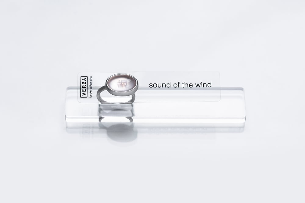 Image of "Sound of the wind" silver ring with rose quartz · 颯 ·