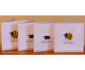 Bee Thank You Cards - Original Watercolour Designs - Greetings Card