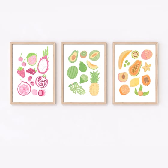 Image of Fruits print bundle 