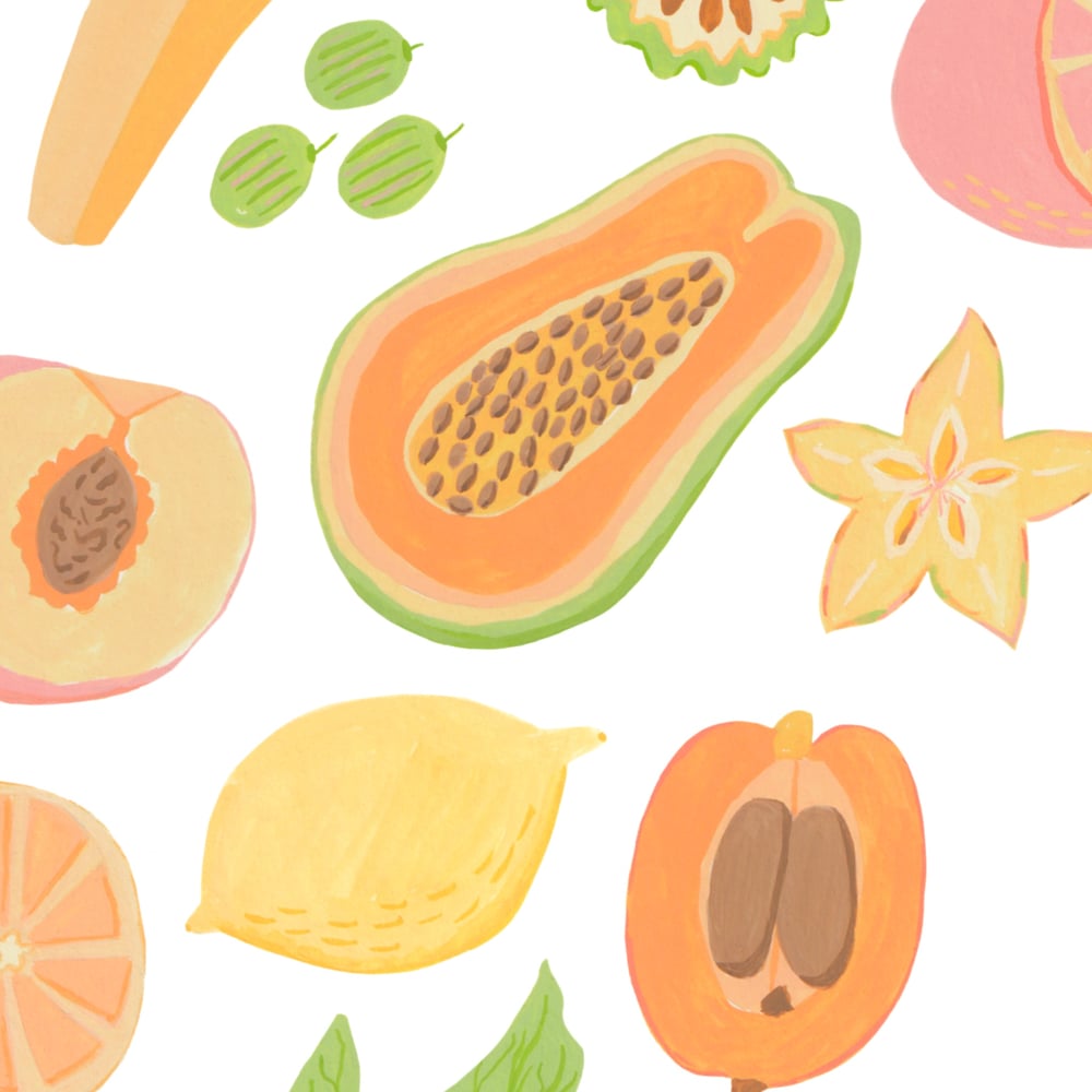 Image of Fruits print bundle 