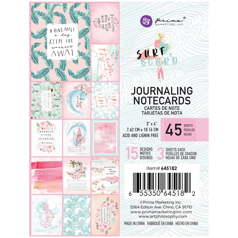 Image of Prima Surfboard Journaling Notecards Kit