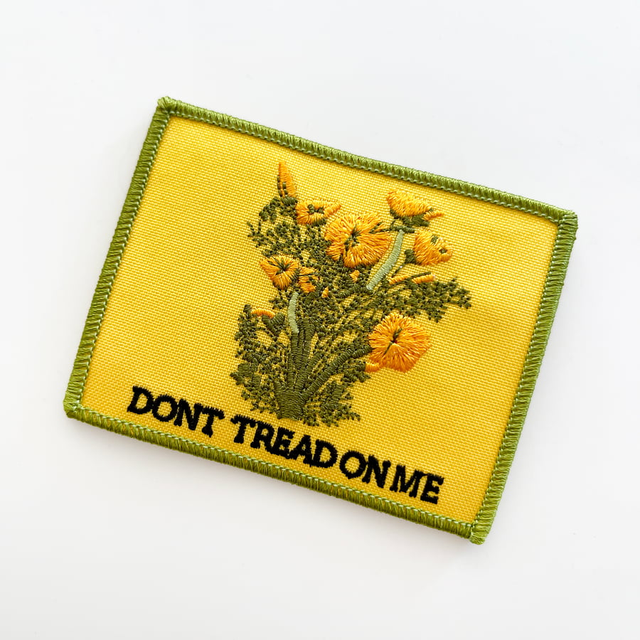 Image of DONT TREAD ON ME California Poppies Patch