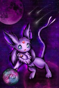 Image 1 of Psiana/Espeon Poster Evolutions