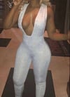 Sparkle  Cleavage Out Jumpsuit 