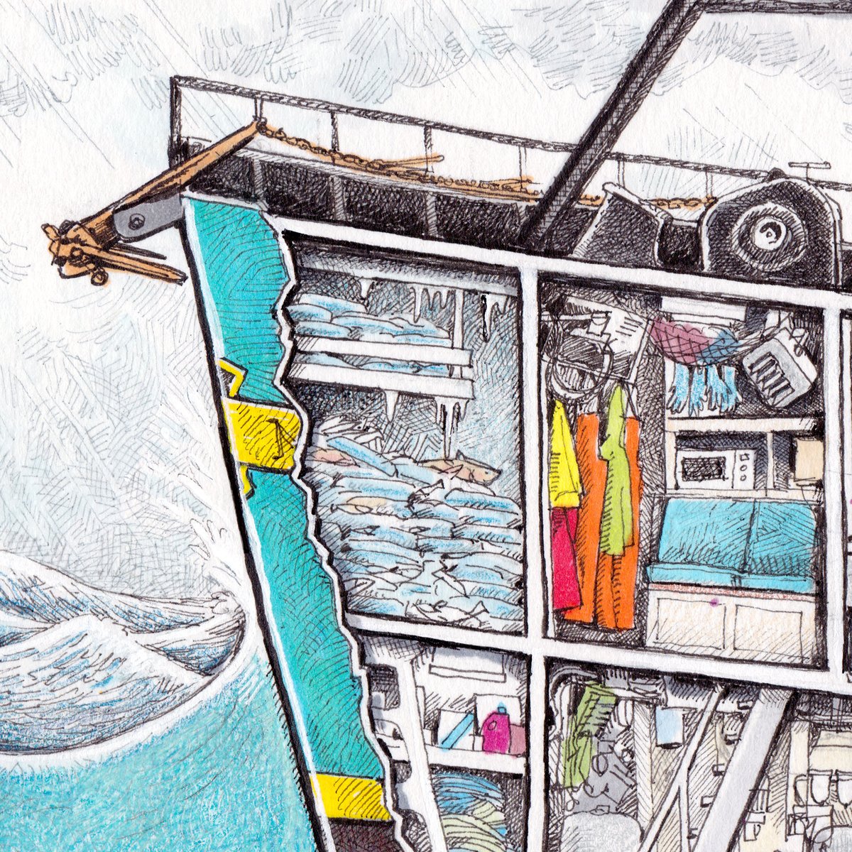 CRABBER NO. 4 13" X 19"