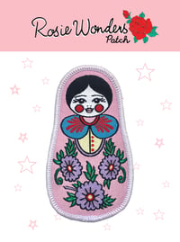 Image 3 of Russian Doll Iron on Patch 