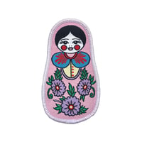 Image 2 of Russian Doll Iron on Patch 