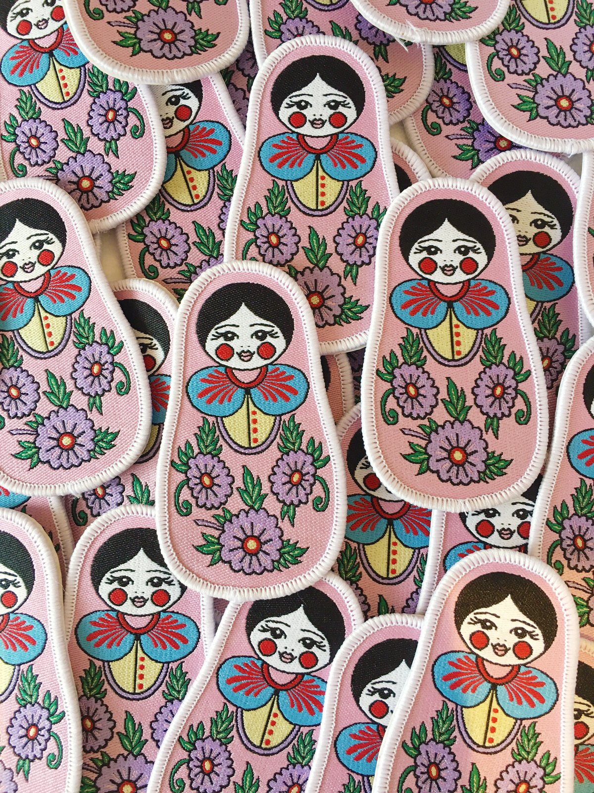 Russian Doll Iron on Patch 