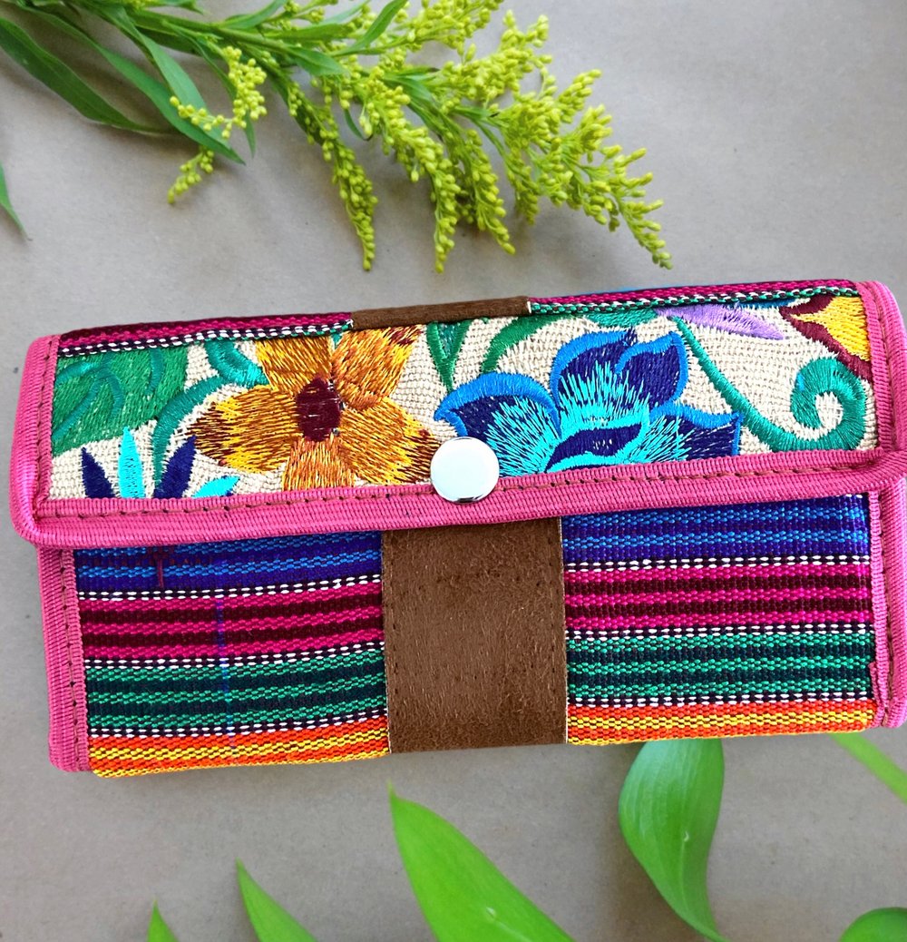 Floral Wallet Wristlet