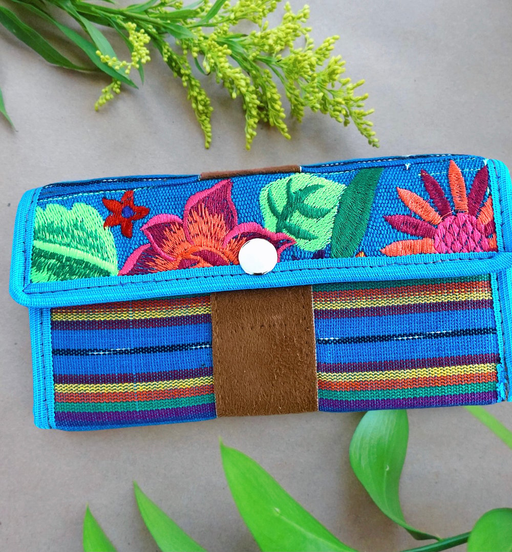 Floral Wallet Wristlet