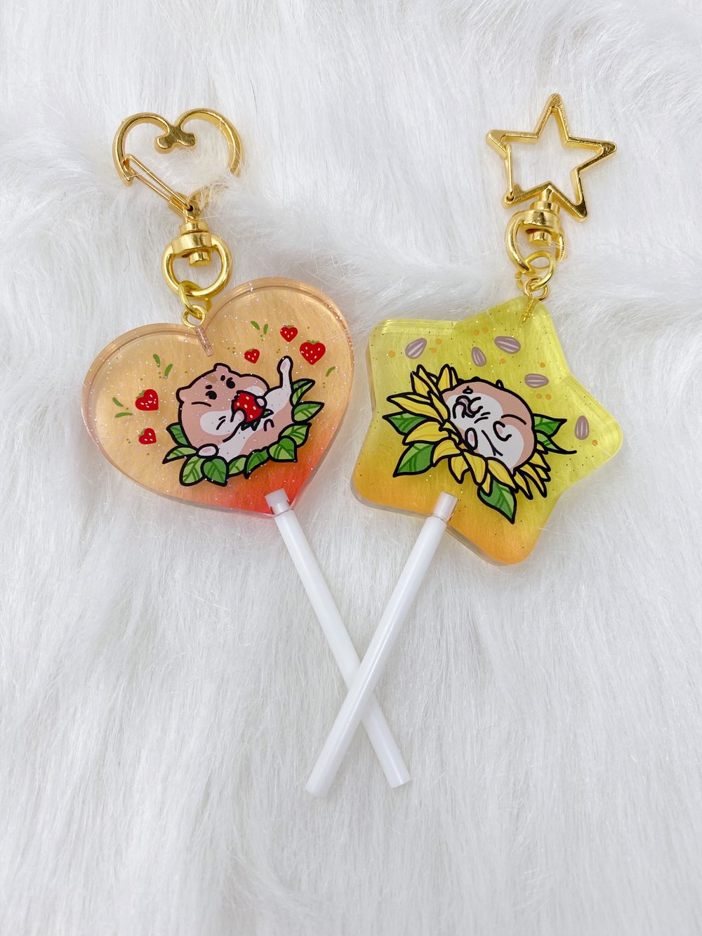 Hamjin Lollipop Acrylic Charms