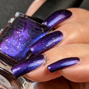 Image of Ring Ma-bel – blue/purple/pink/orange multichrome with Crystal colour changing flakes