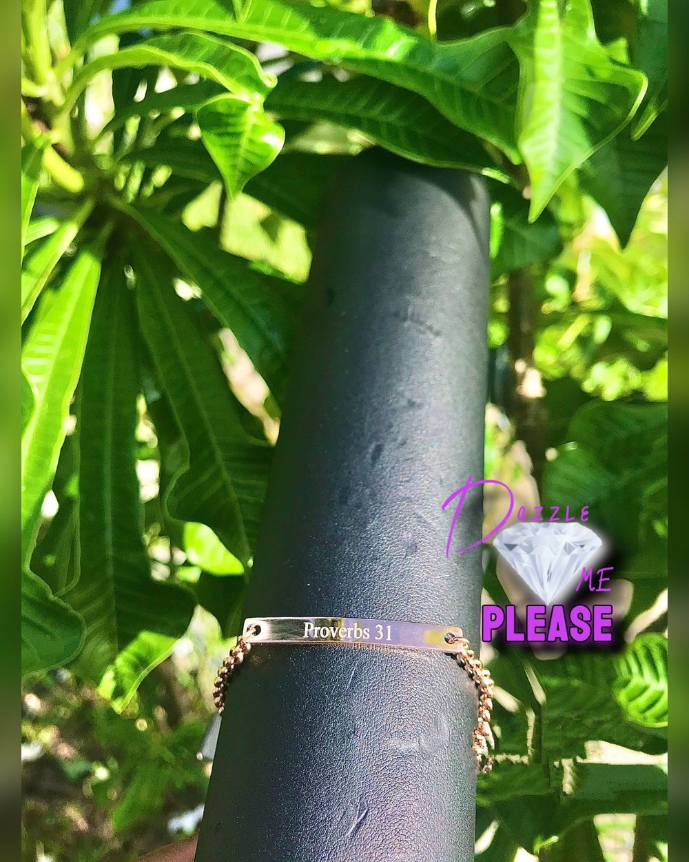 Image of Custom stainless steel nameplate bracelet 