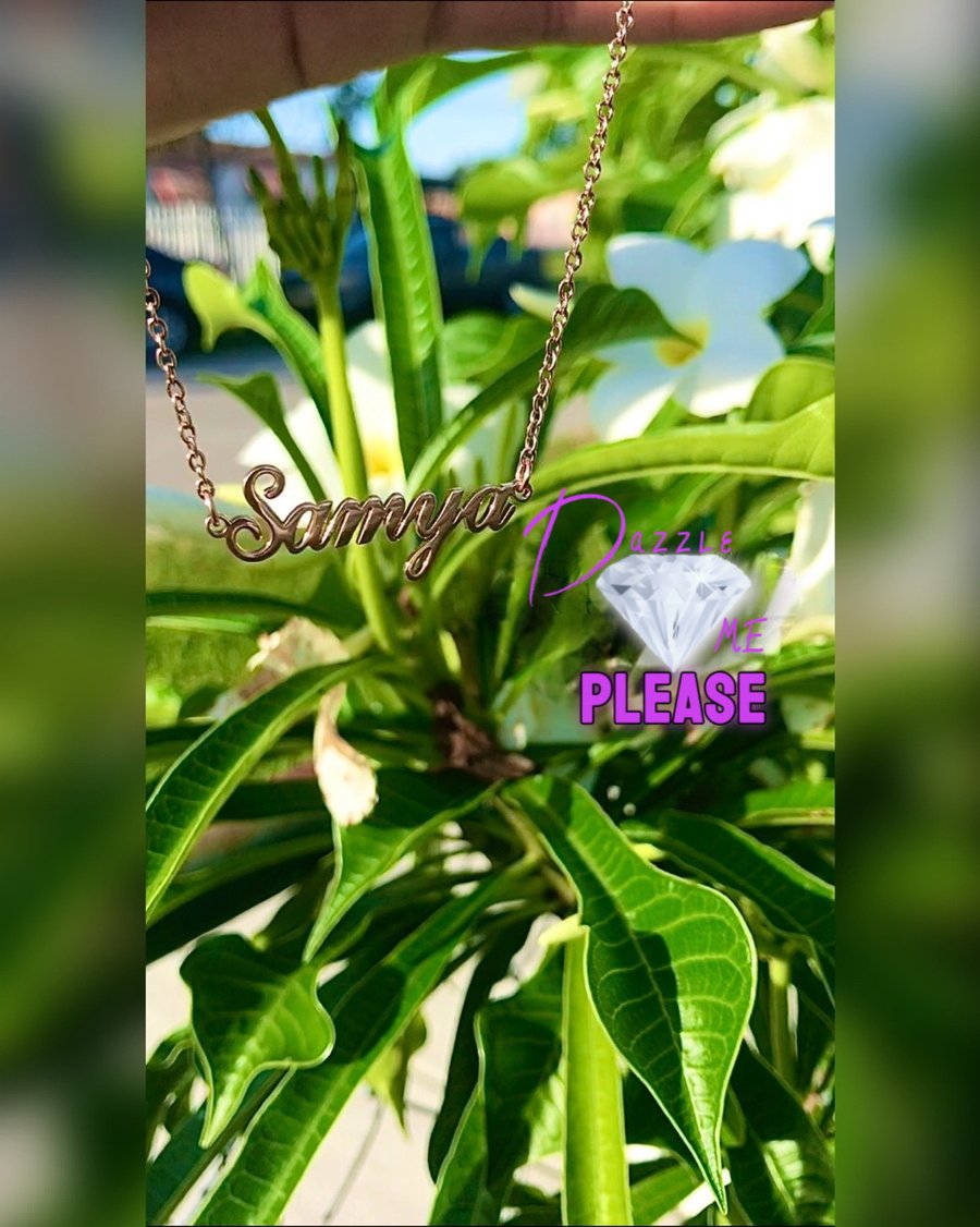 Image of Custom stainless steel name anklet