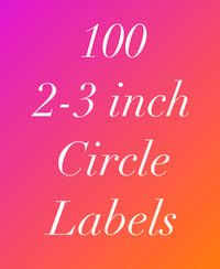 100 circle labels 