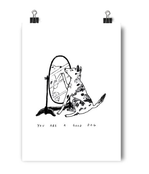 Image of Good Dog A3 print