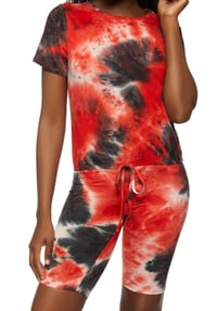 Image 1 of Red Tie Dye Set