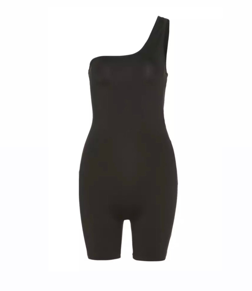 Image of Black | One Shoulder Jumpsuit 
