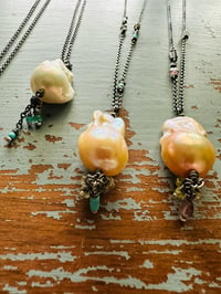 Image 17 of Treasure of the Sea pearl fringe necklace 2