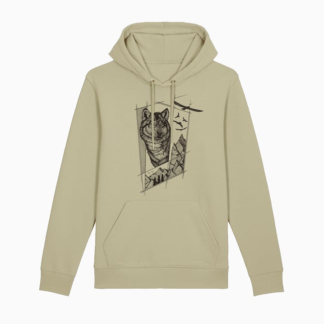 Wolf Mountain Hoodie Organic Cotton