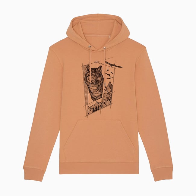 Wolf Mountain Hoodie Organic Cotton