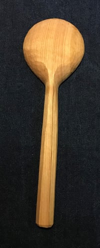 Image 2 of Large Round Bowled Wild Cherry serving spoon