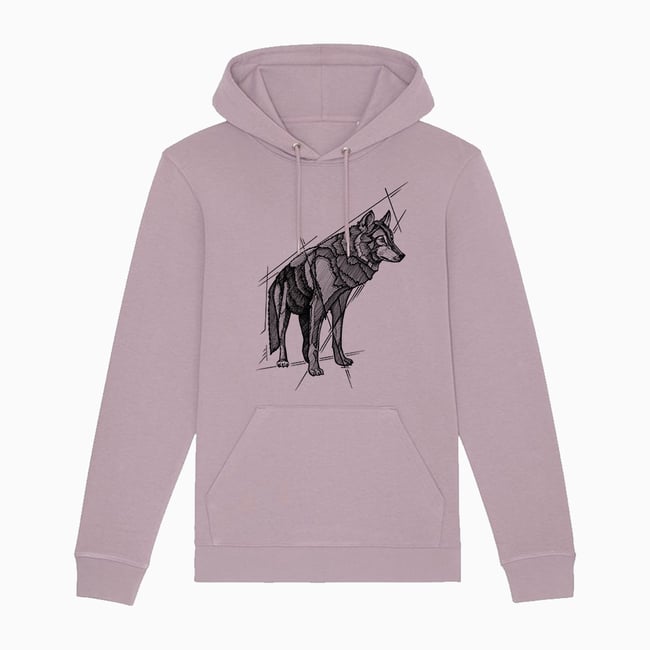 Wolf Pose Hoodie Organic Cotton