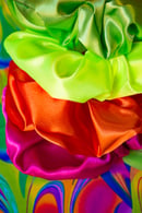 Image 1 of SCRUNCHIES satin fluo