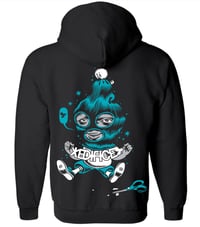 Image 1 of EDIFICE PAPER CUTS ANDRES BLACK ZIP UP HOODIE 