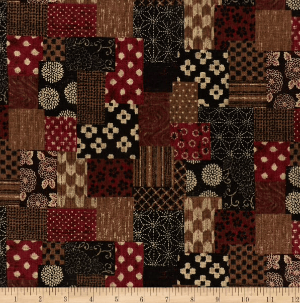 Image of Nara Patchwork Red Shade 30cm