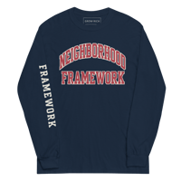 Image 2 of Neighborhood Framework Collection Long Sleeve Shirt (Navy)