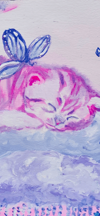 Image 2 of KITTEN DREAM PAINTING/PRINTS