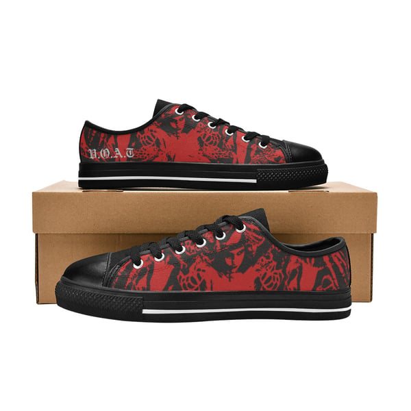 Image of MENS/CANVASSHOE -NAMELESS -REDBLCK