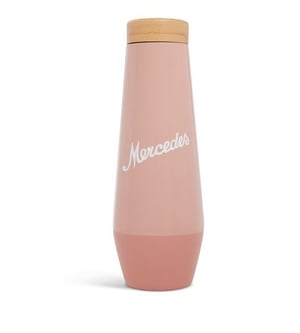 17oz Thermal Bottle with Bamboo Lid- Pink
