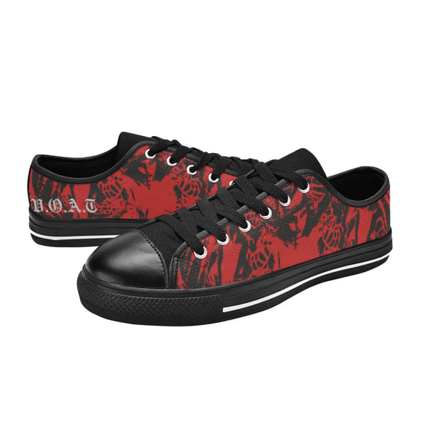 Image of WOMENS/CANVASSHOE -NAMELESS -REDBLCK