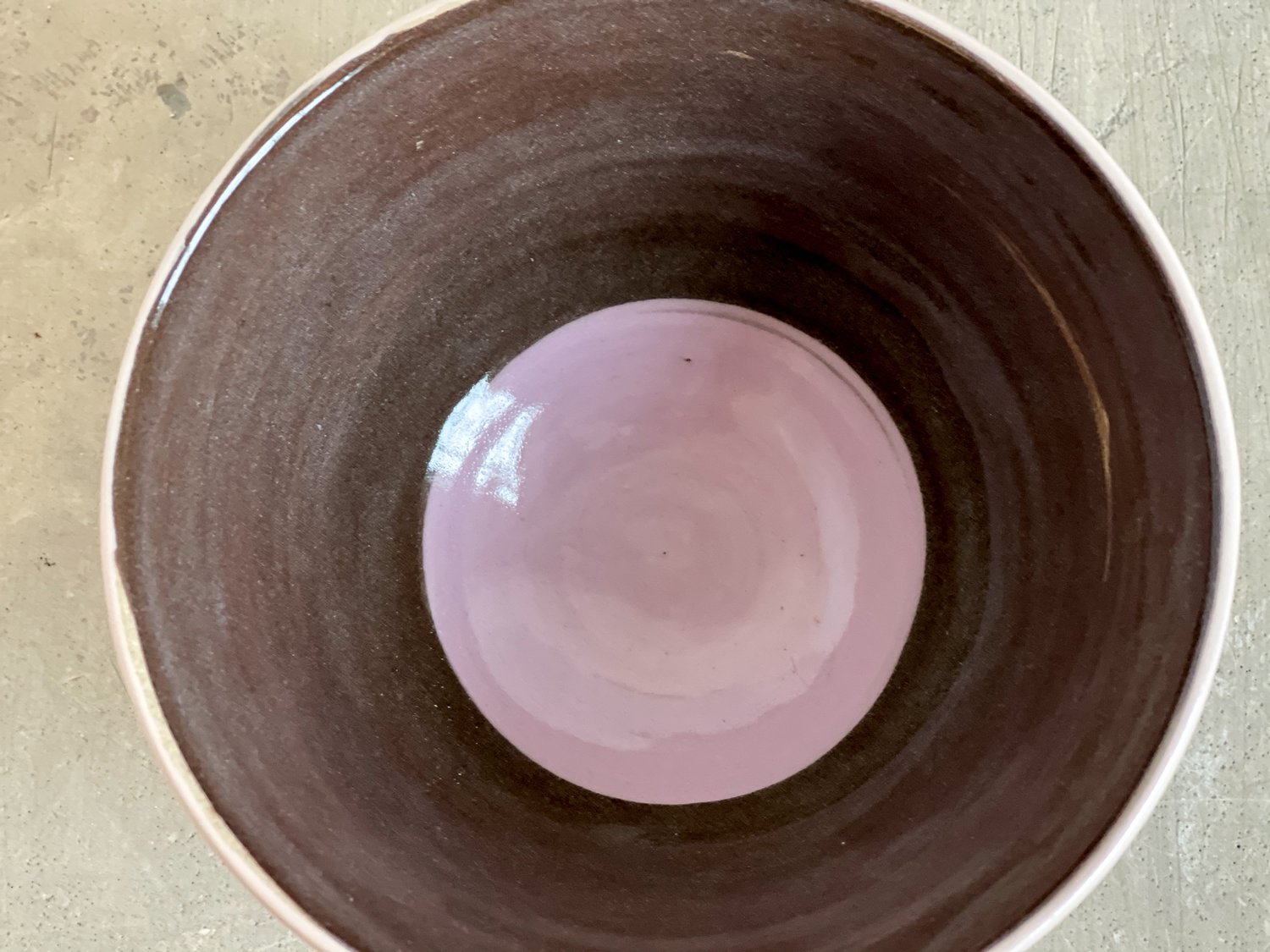 Image of Coral, Chocolate & Violet Sherbert Bowl