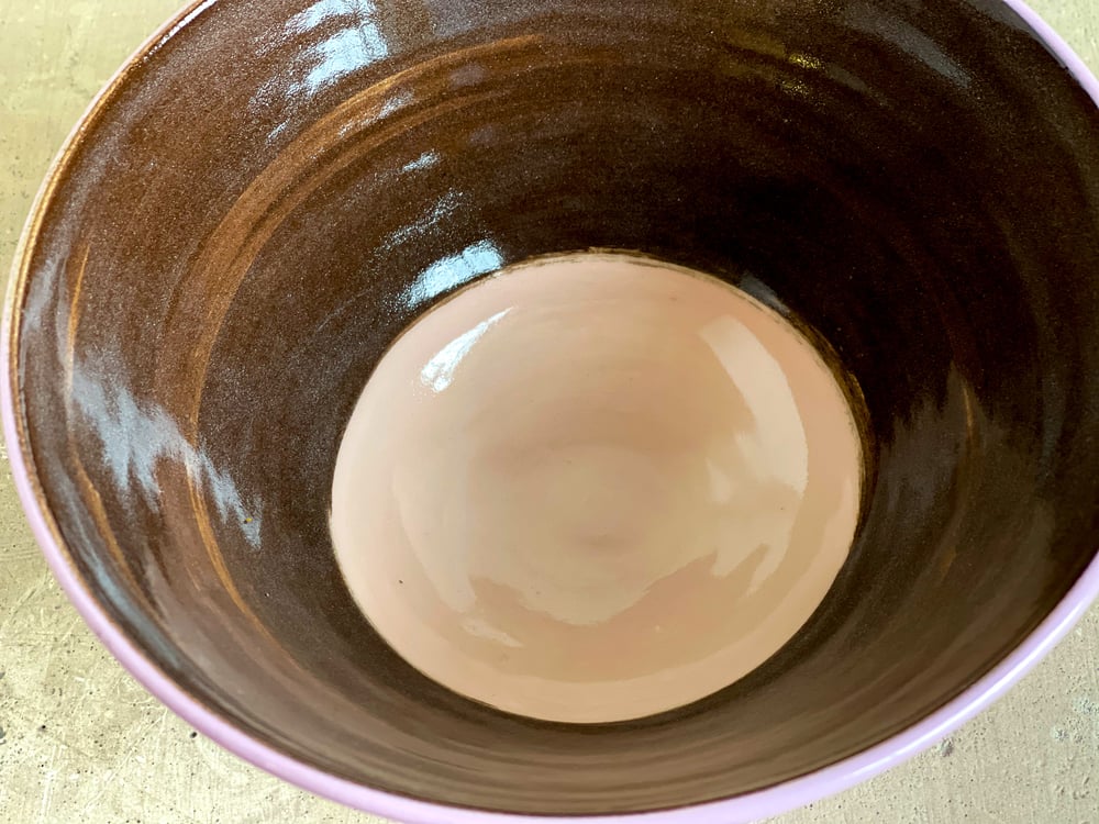 Image of Violet, Chocolate & Coral Desert Bowl