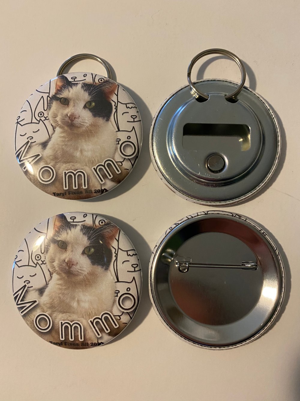 Mommo Large 2-1/4” Button or Bottle Opener Magnet!