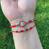 Virgencita bead bracelet RED