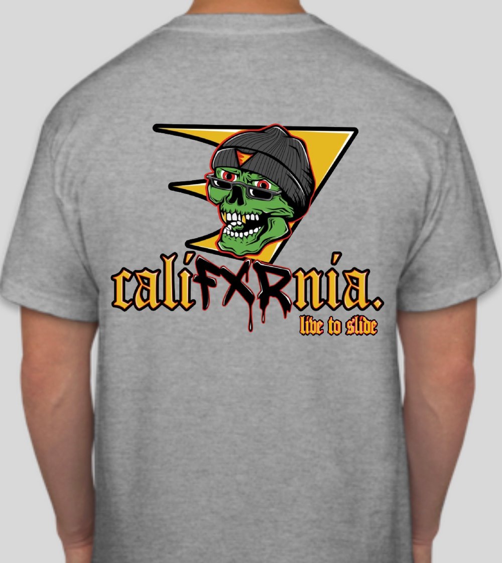 Skull & Scallops Tee (Grey)