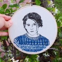 Image 1 of Conor Oberst hand embroidered portrait 