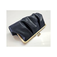 Image 4 of *NEW* Pleated Embossed Black Leather Clutch