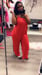 Image of Side slit pants jumpsuit (ruby or mocha)