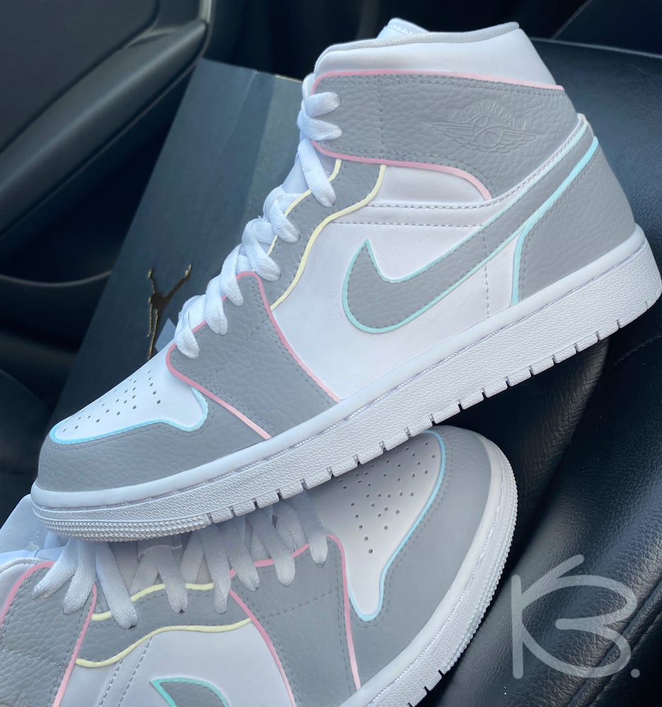Image of Nike Air Jordan 1 x KylieBoon “OilSpill Outlines”