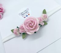 Image 2 of Newborn/baby soft flower headband 
