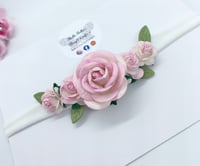 Image 4 of Newborn/baby soft flower headband 