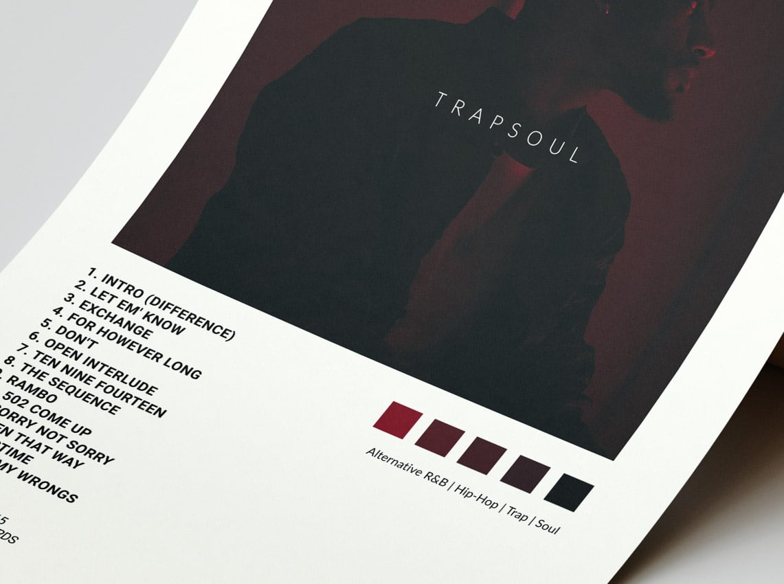 Bryson Tiller Trapsoul Album Cover Poster Architeg Prints
