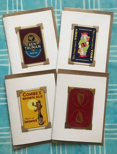 Image of Vintage Playing Cards-Beers Selection