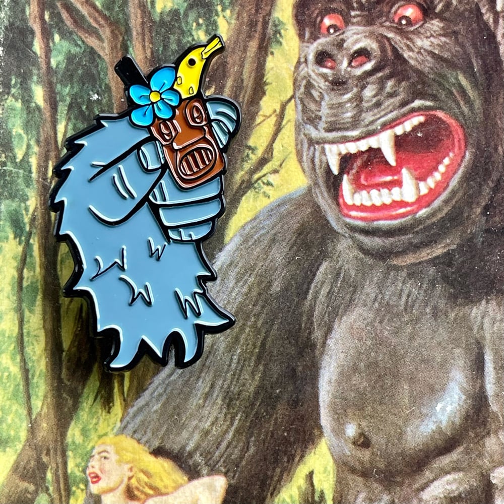 KONG'S BANANA DOLPHIN Round 2 Limited Edition 2" Enamel Pin!